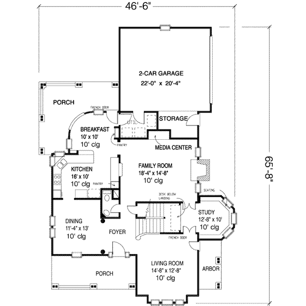 main floor house blueprint