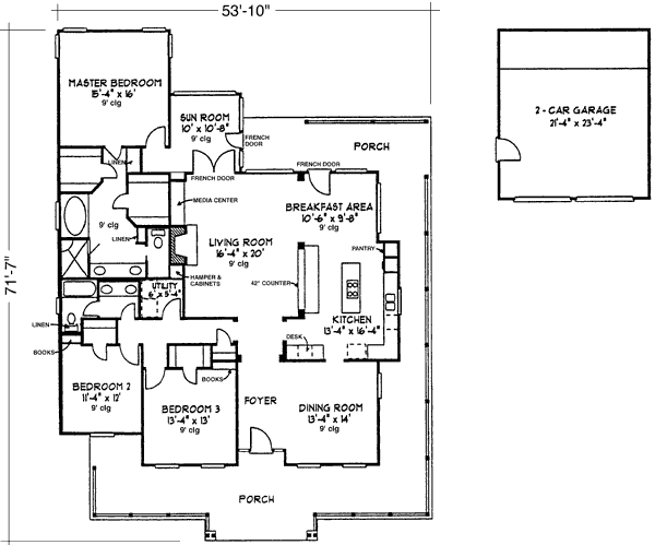 main floor house blueprint
