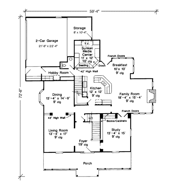 main floor house blueprint