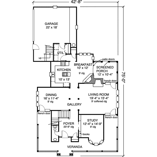 main floor house blueprint