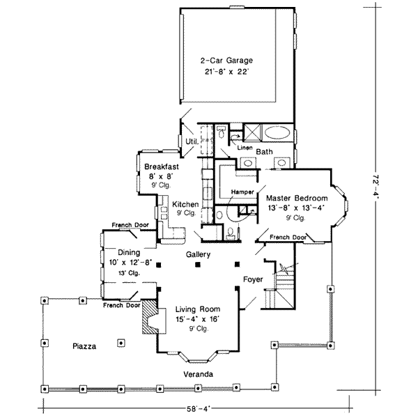 main floor house blueprint