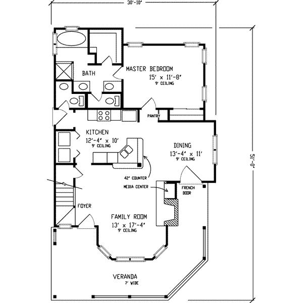 main floor house blueprint