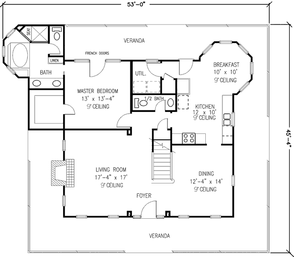 main floor house blueprint