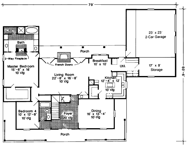 main floor house blueprint