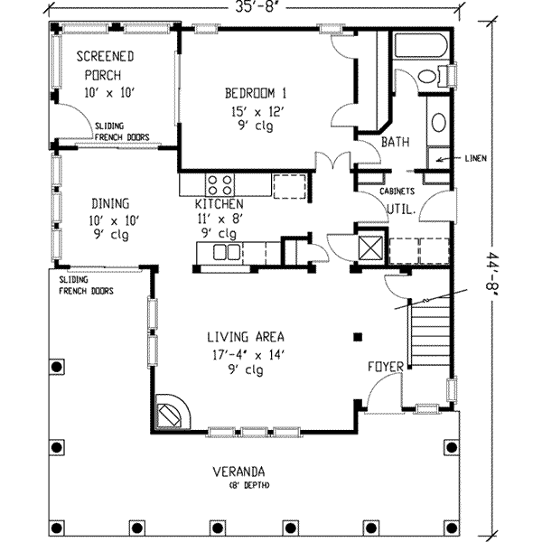 main floor house blueprint