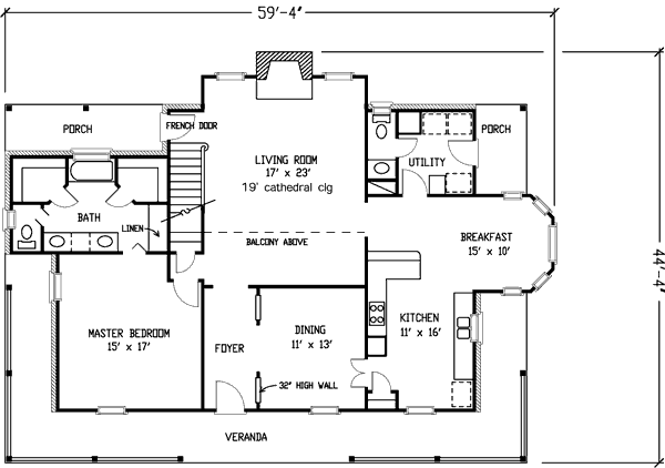main floor house blueprint