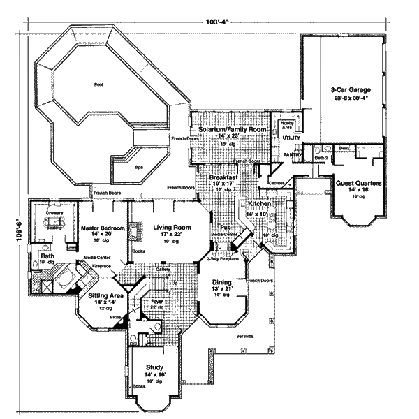 main floor house blueprint