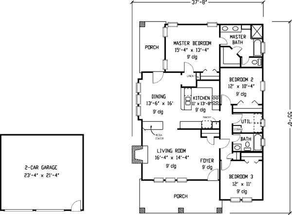 main floor house blueprint