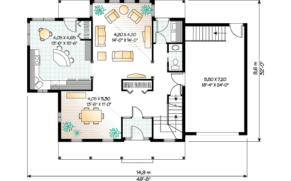 main floor house blueprint