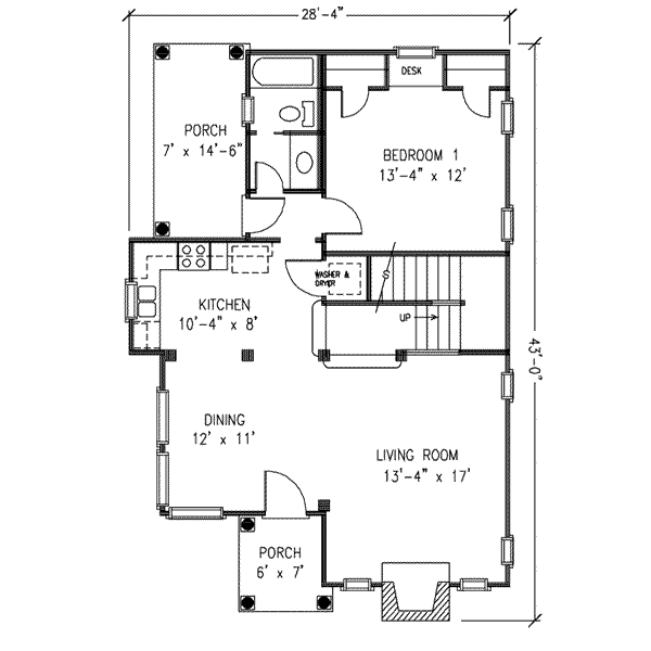 main floor house blueprint