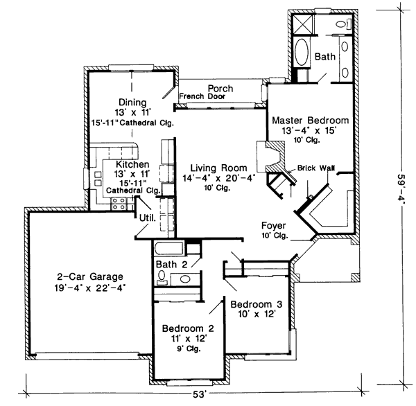 main floor house blueprint