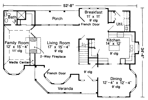 main floor house blueprint