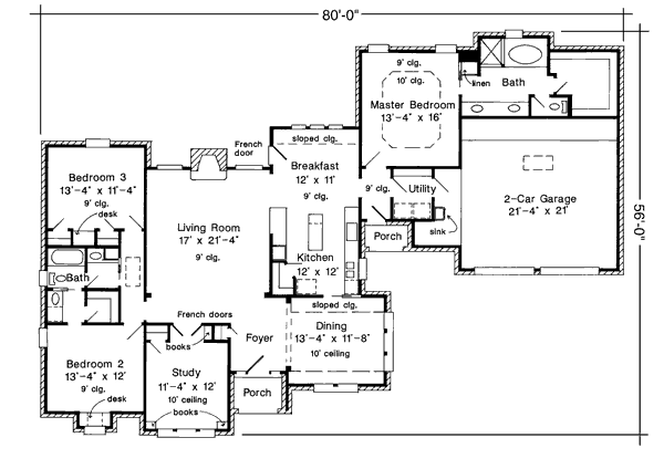 main floor house blueprint