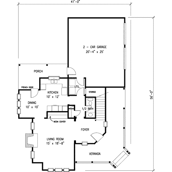 main floor house blueprint