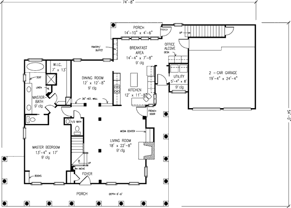 main floor house blueprint