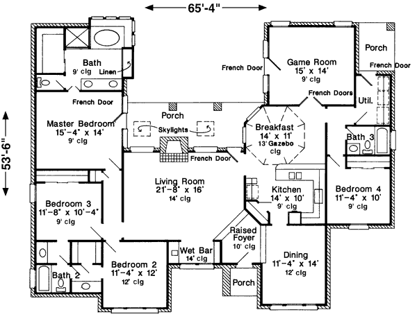 main floor house blueprint