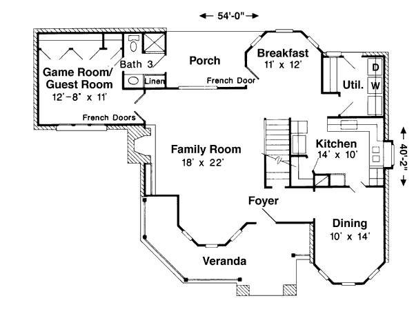 main floor house blueprint