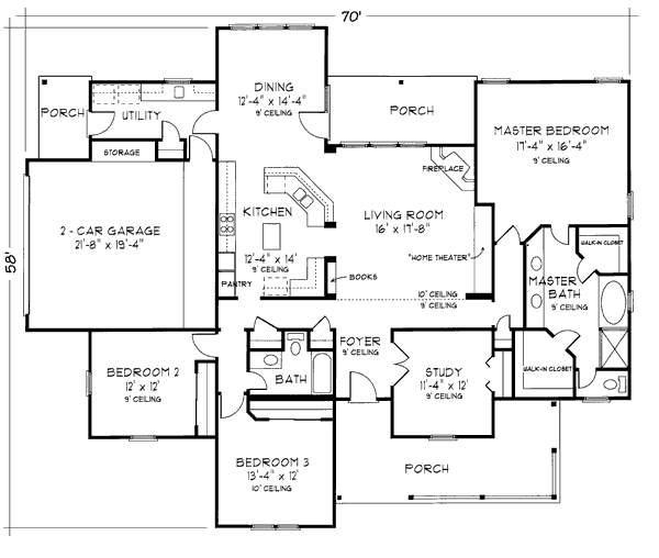 main floor house blueprint
