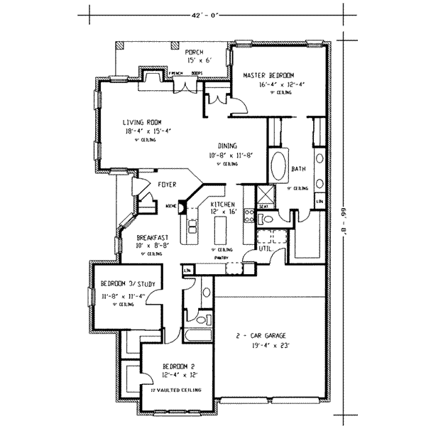 main floor house blueprint
