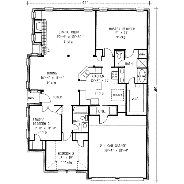 main floor house blueprint