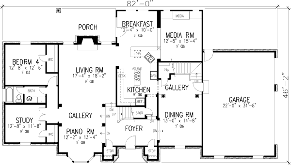 main floor house blueprint