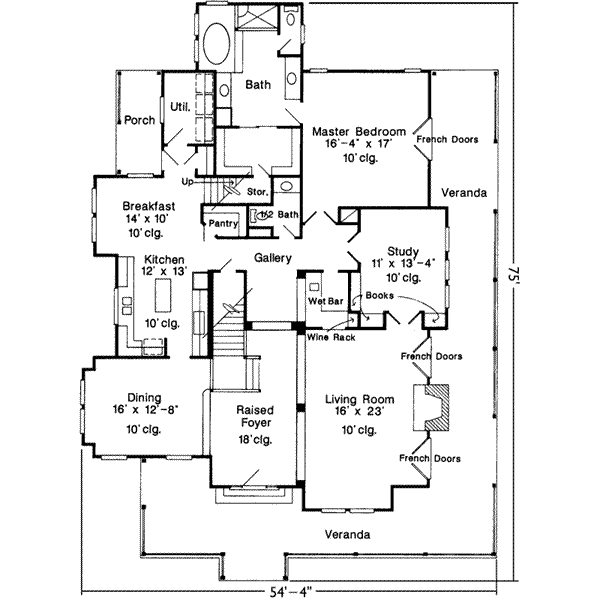 main floor house blueprint