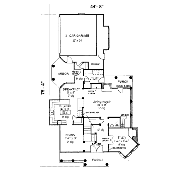 main floor house blueprint