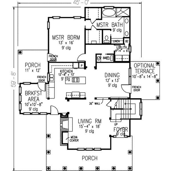 main floor house blueprint