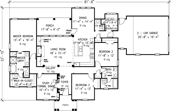 main floor house blueprint