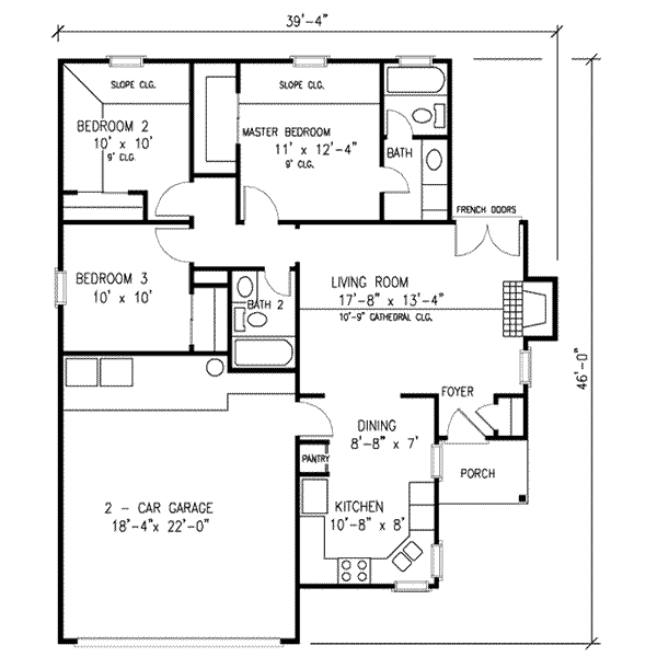 main floor house blueprint