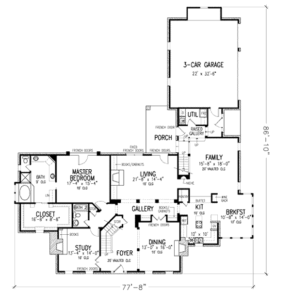 main floor house blueprint