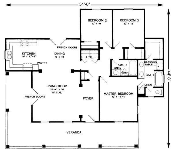 main floor house blueprint
