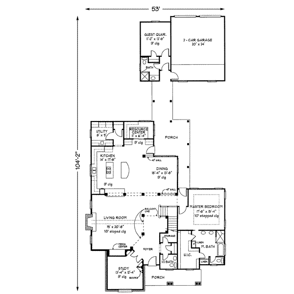 main floor house blueprint