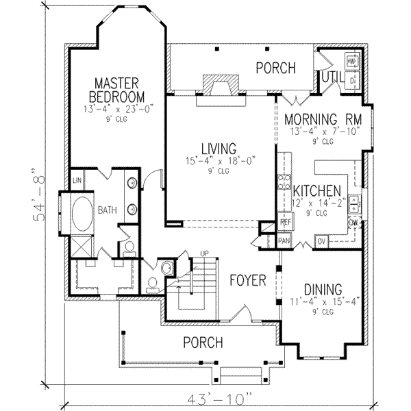 main floor house blueprint