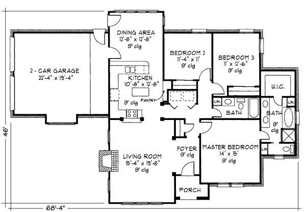main floor house blueprint