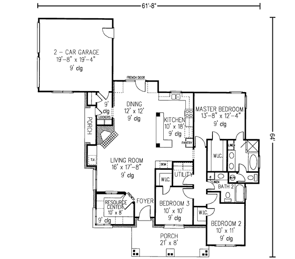 main floor house blueprint