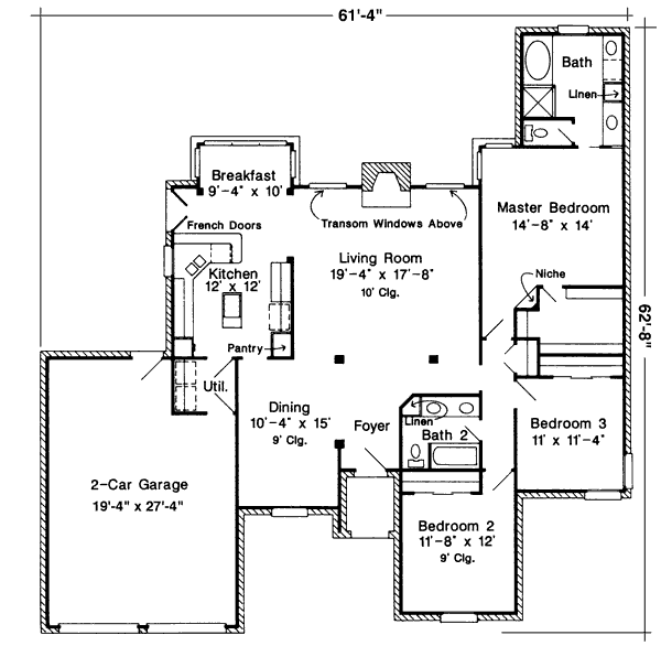 main floor house blueprint