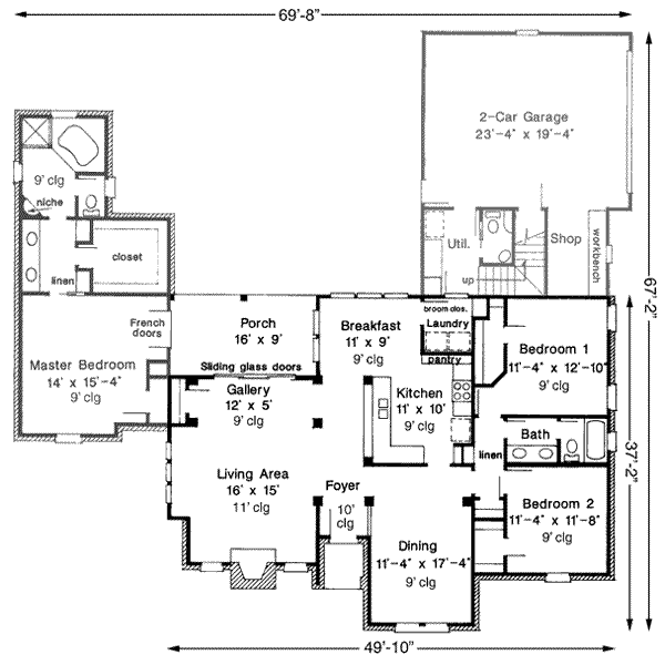 main floor house blueprint