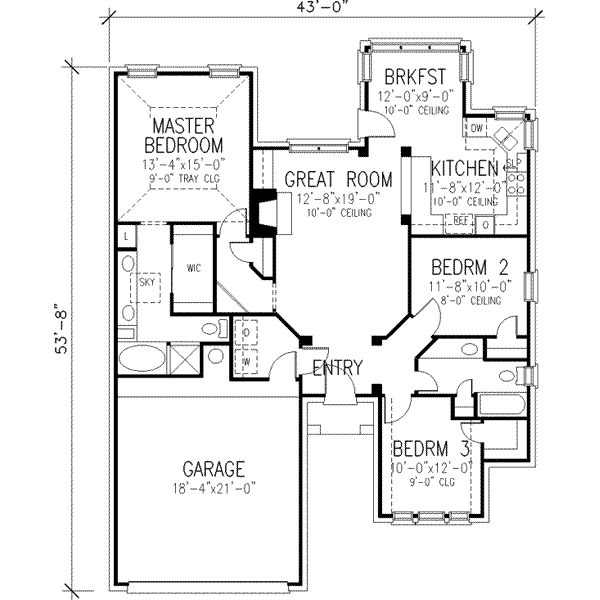 main floor house blueprint