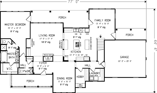 main floor house blueprint