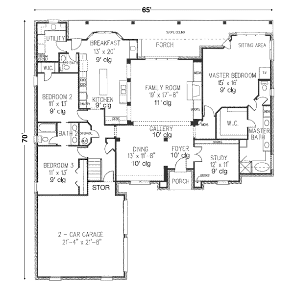main floor house blueprint