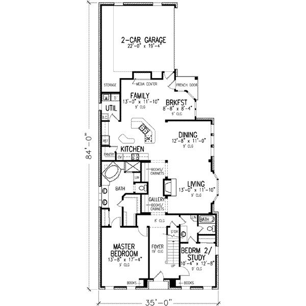 main floor house blueprint