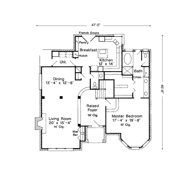 main floor house blueprint