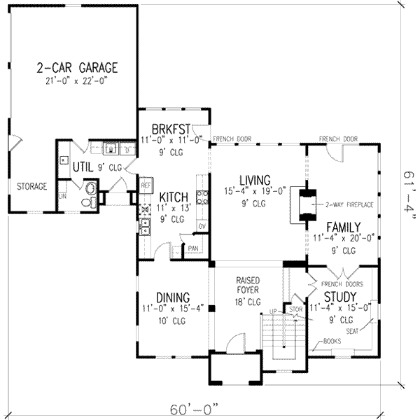 main floor house blueprint