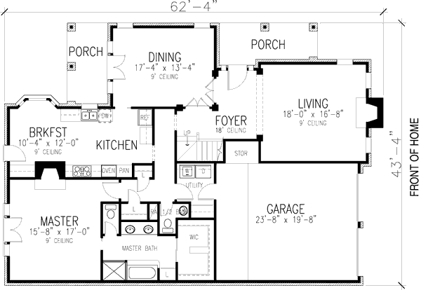 main floor house blueprint