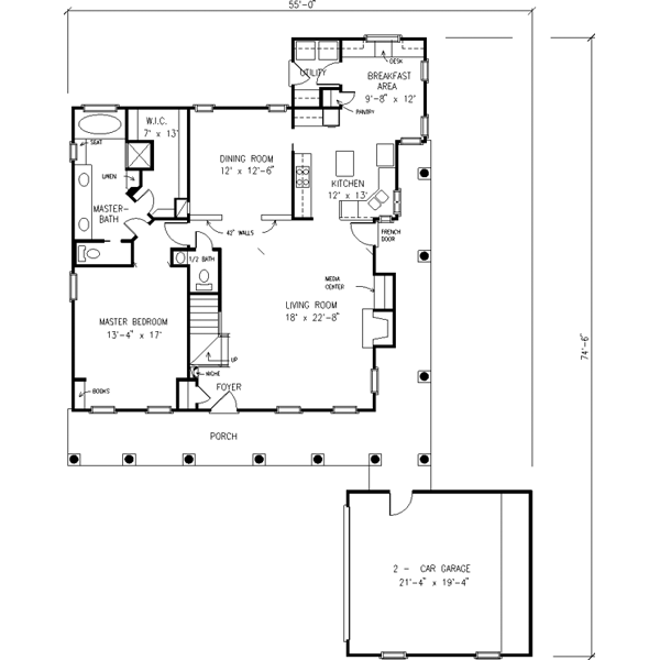 main floor house blueprint