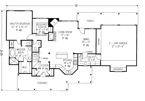 main floor house blueprint