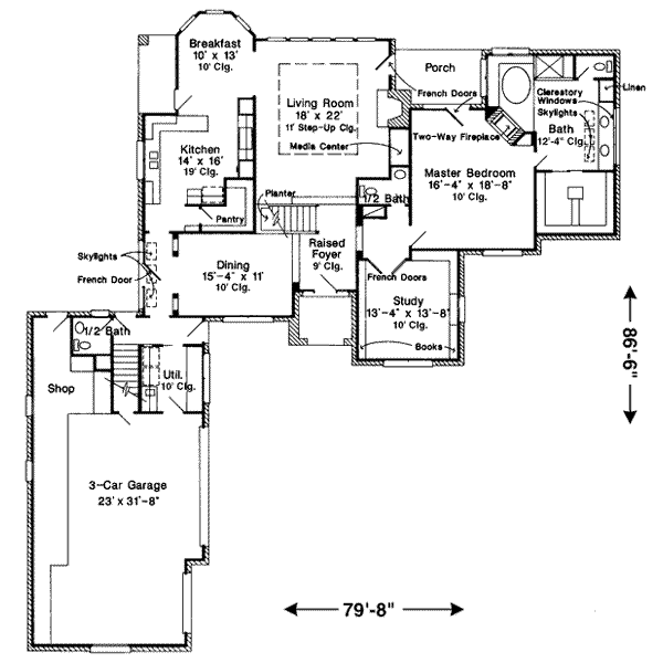main floor house blueprint