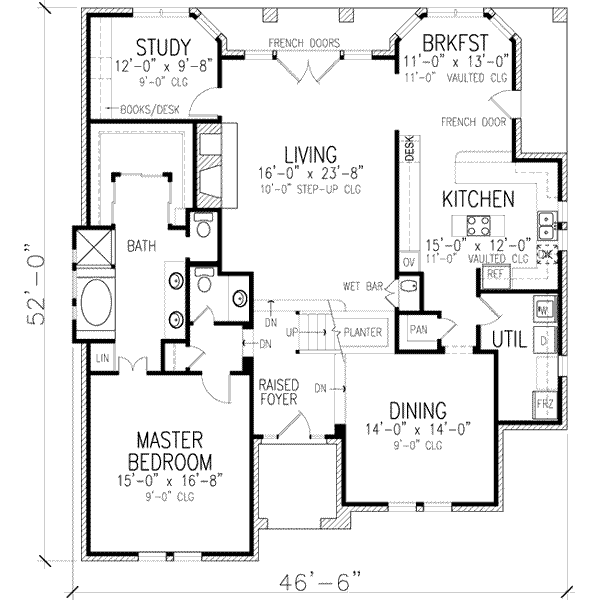main floor house blueprint