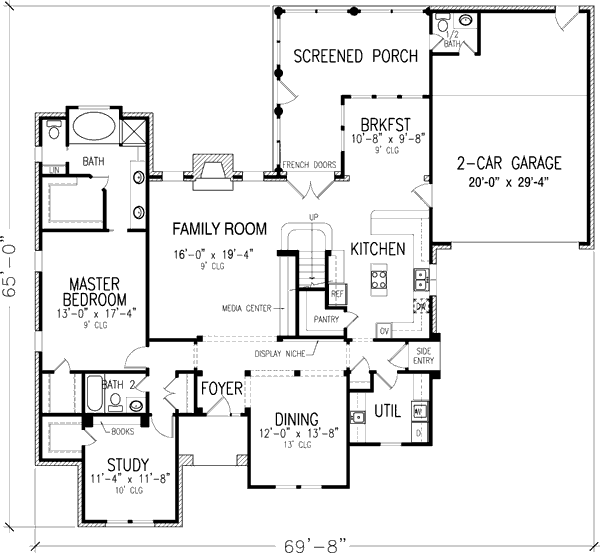 main floor house blueprint